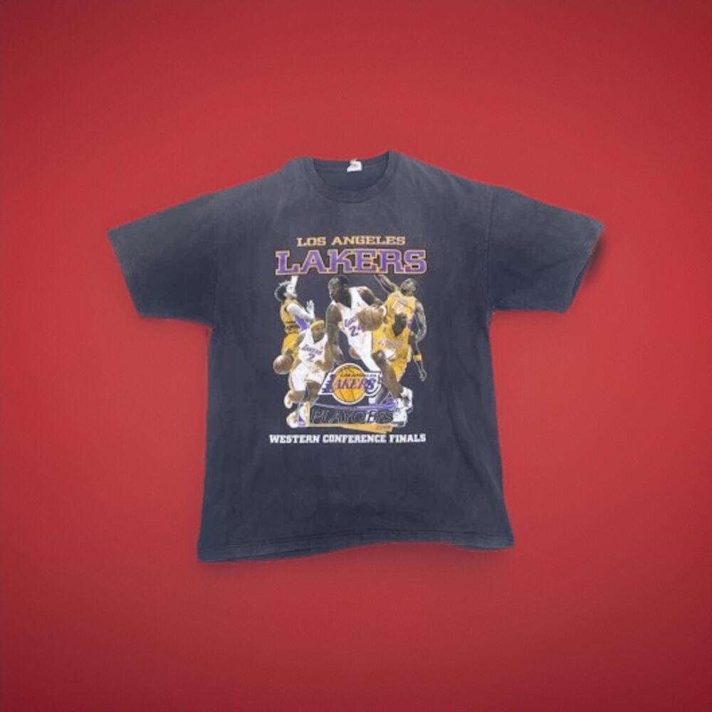 Rare LA Lakers 2009 Playoff Double Sided Kobe Bryant Size XL